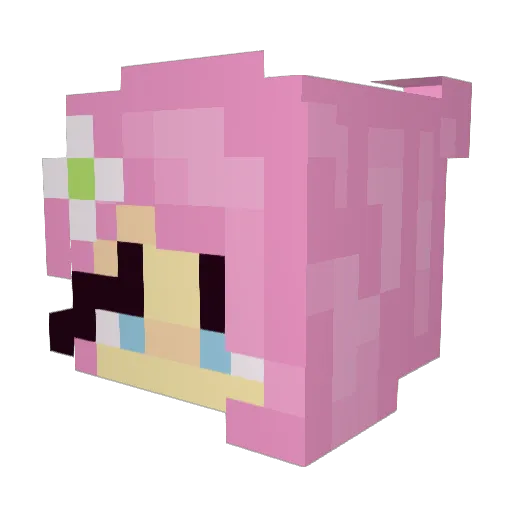 yudadji Minecraft avatar head, 3D render