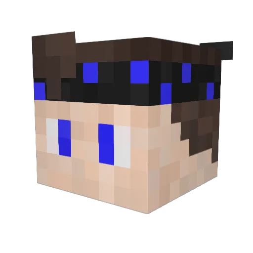 yudaoyyds Minecraft avatar head, 3D render