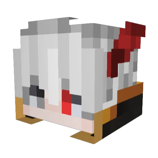 yudashko Minecraft avatar head, 3D render
