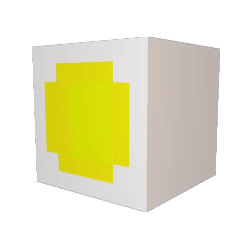 yudetama2 Minecraft avatar head, 3D render