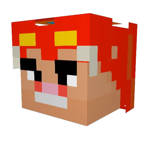 yudong233 Minecraft avatar head, 3D render
