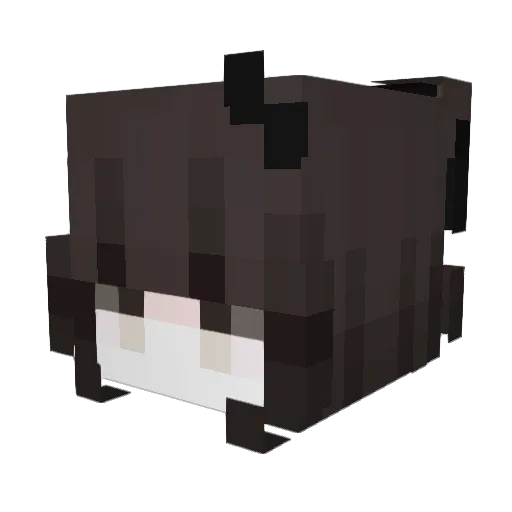yueHu01 Minecraft avatar head, 3D render