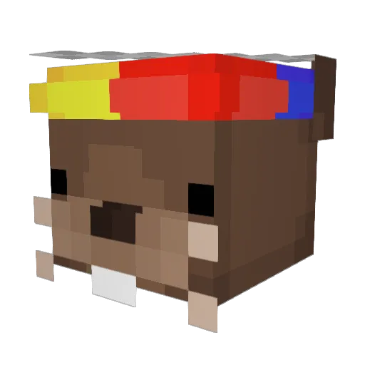 yue_thugy Minecraft avatar head, 3D render