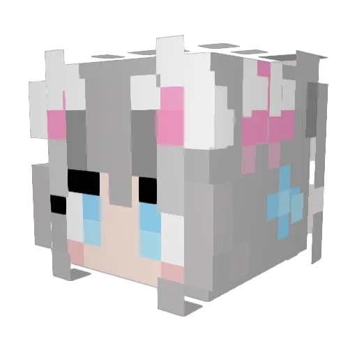 yueyue03 Minecraft avatar head, 3D render