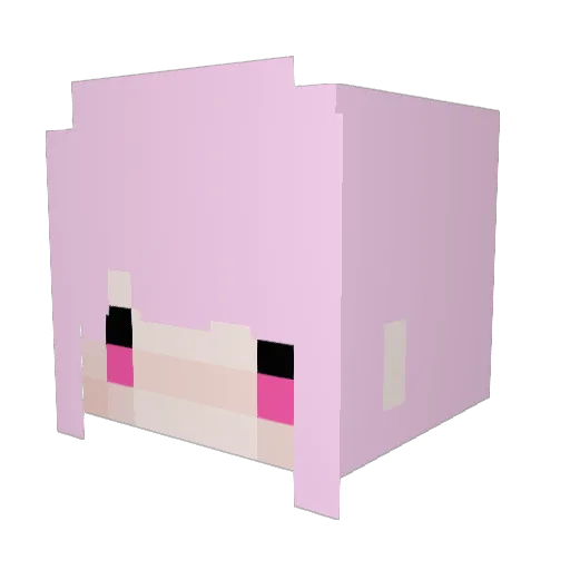 yueyue_6780 Minecraft avatar head, 3D render