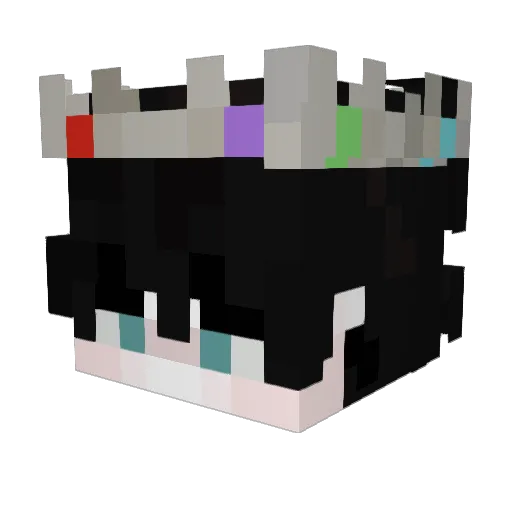 yugaaa___ Minecraft avatar head, 3D render