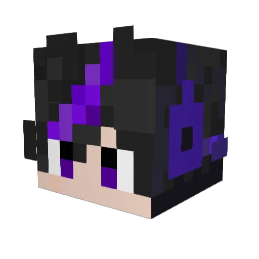 yugabe Minecraft avatar head, 3D render