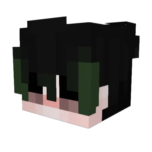 yugansito Minecraft avatar head, 3D render