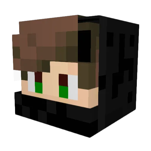 yugdeR Minecraft avatar head, 3D render