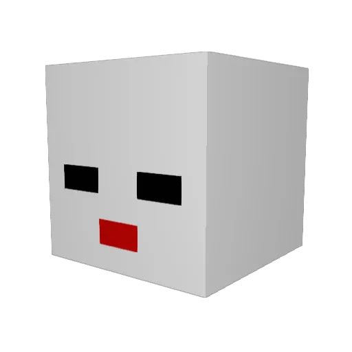 yugeem Minecraft avatar head, 3D render