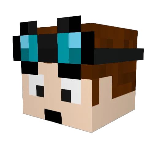 yugi4713 Minecraft avatar head, 3D render