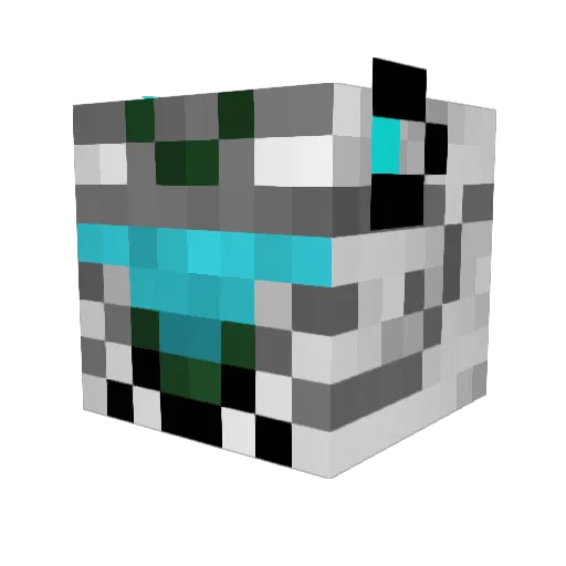 yugi652 Minecraft avatar head, 3D render