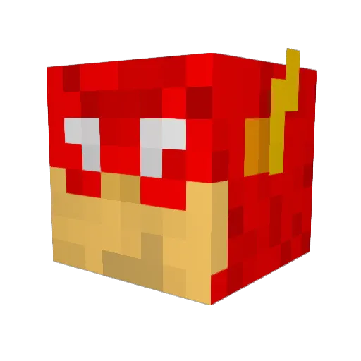 yugichess Minecraft avatar head, 3D render