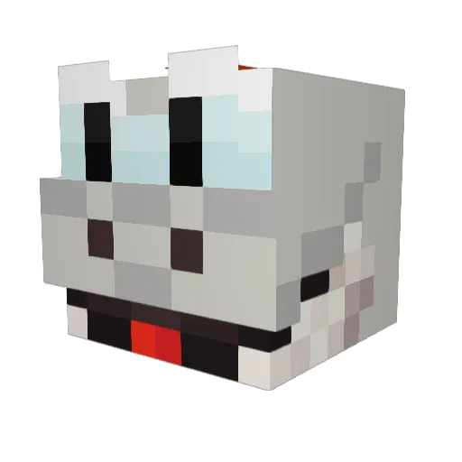 yugomimi Minecraft avatar head, 3D render