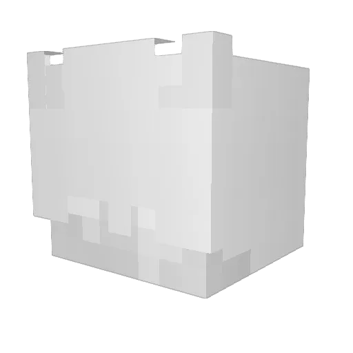 yuhcah Minecraft avatar head, 3D render