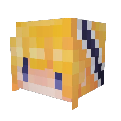yuhi62516 Minecraft avatar head, 3D render