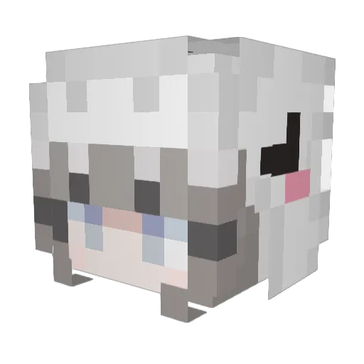 yuhi_1127 Minecraft avatar head, 3D render