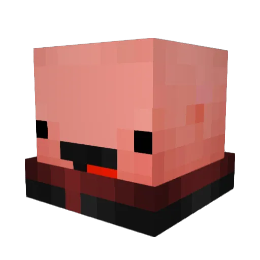yuhitseric Minecraft avatar head, 3D render