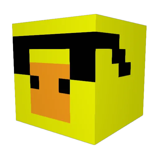 yuhmama69 Minecraft avatar head, 3D render
