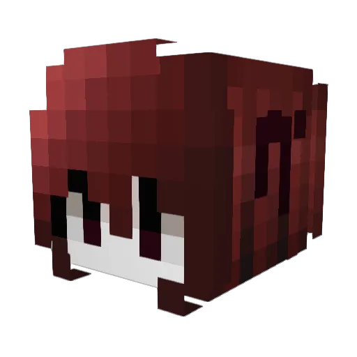 yuhn Minecraft avatar head, 3D render