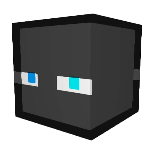 yuhpii Minecraft avatar head, 3D render