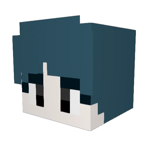 yuhyng Minecraft avatar head, 3D render