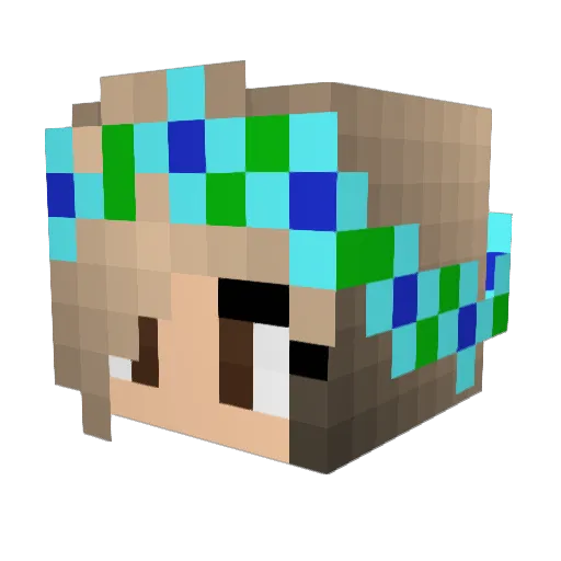 yui_gamer Minecraft avatar head, 3D render