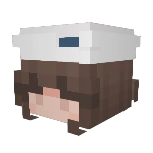 yuiiiiiinya Minecraft avatar head, 3D render