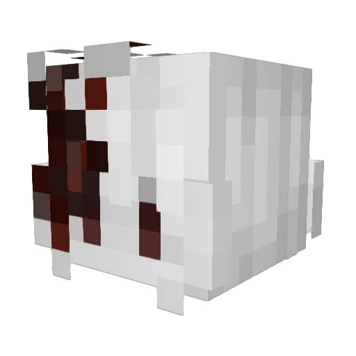 yuikiioo Minecraft avatar head, 3D render