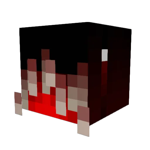 yuiop321 Minecraft avatar head, 3D render