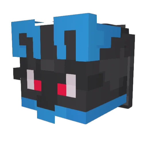 yuipon1125 Minecraft avatar head, 3D render