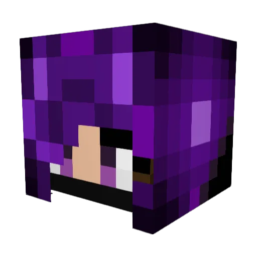 yuisk1 Minecraft avatar head, 3D render