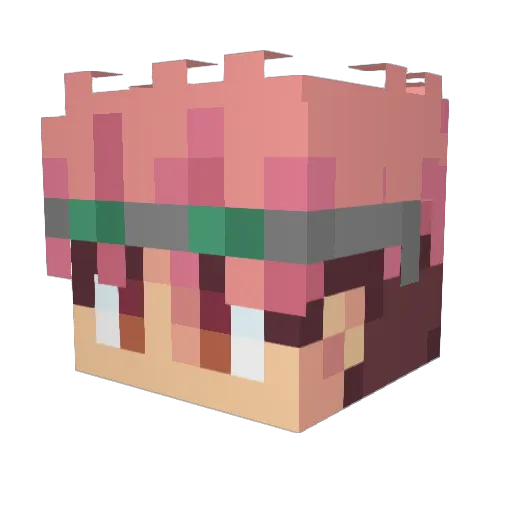 yuj1_itador1 Minecraft avatar head, 3D render