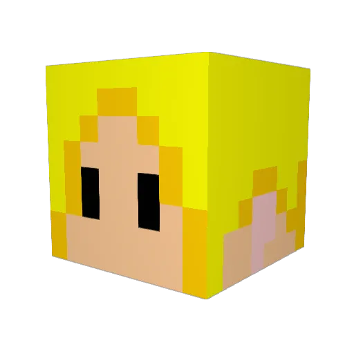 yuji0606 Minecraft avatar head, 3D render