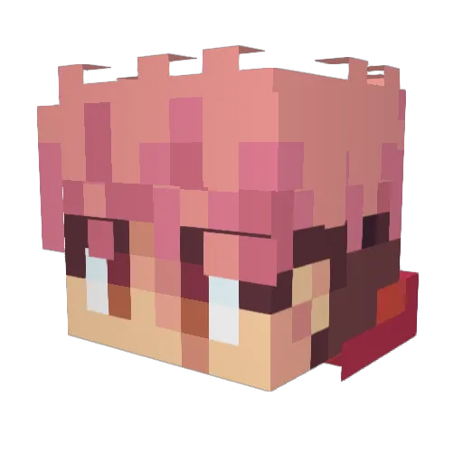 yuji0647 Minecraft avatar head, 3D render
