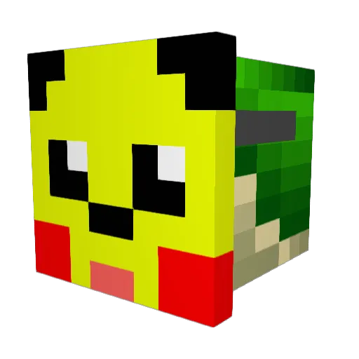 yuji11235 Minecraft avatar head, 3D render