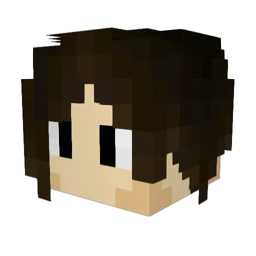 yujilop Minecraft avatar head, 3D render