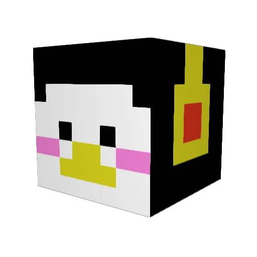 yujin05 Minecraft avatar head, 3D render