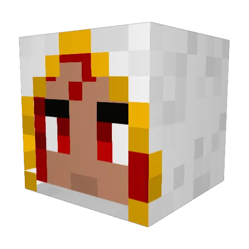yujirox Minecraft avatar head, 3D render
