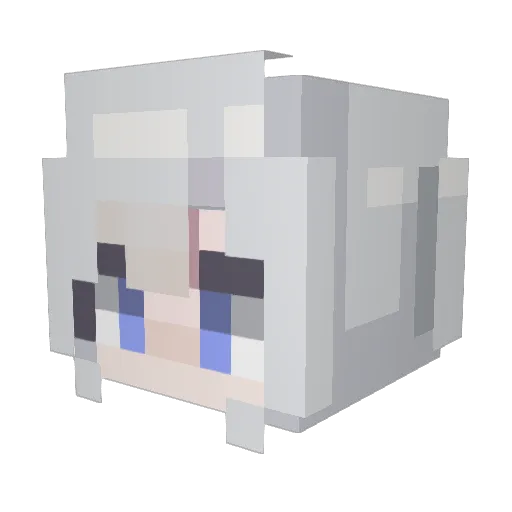 yujue_minecraft Minecraft avatar head, 3D render