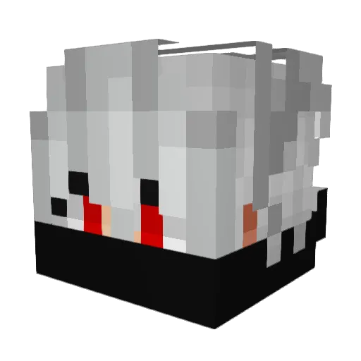 yuk1q4 Minecraft avatar head, 3D render