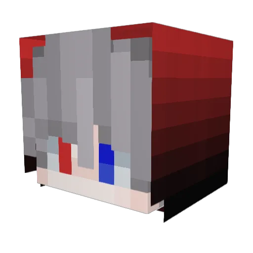 yuka0103__ Minecraft avatar head, 3D render