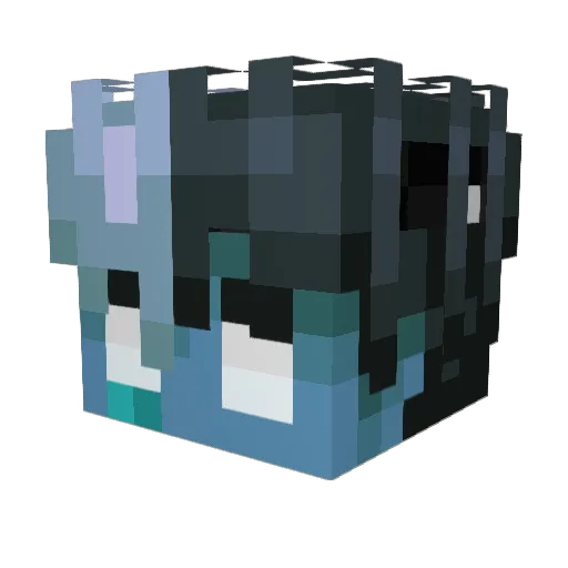 yukehh Minecraft avatar head, 3D render