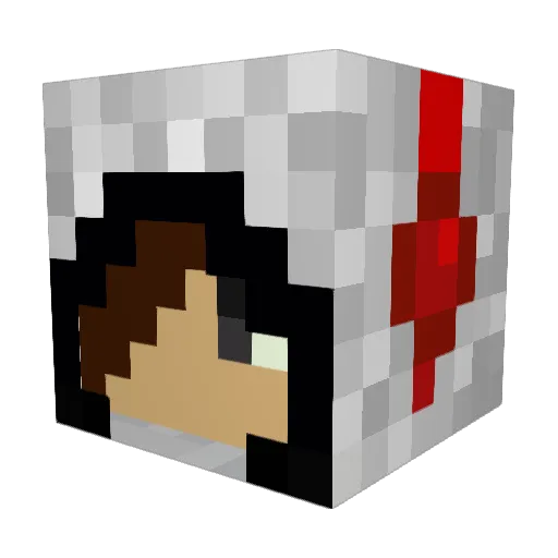 yuki219 Minecraft avatar head, 3D render