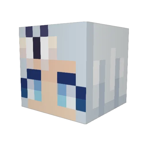 yuki2804 Minecraft avatar head, 3D render