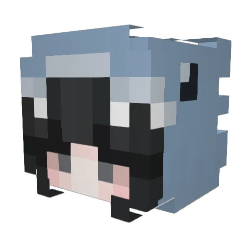 yuki3683 Minecraft avatar head, 3D render