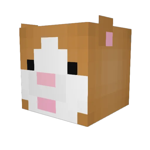 yuki4525 Minecraft avatar head, 3D render