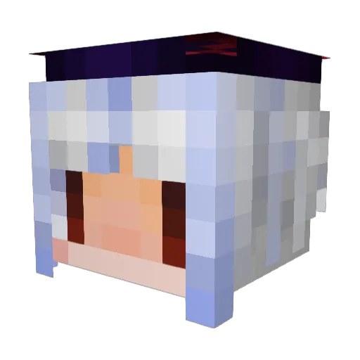 yuki8452 Minecraft avatar head, 3D render
