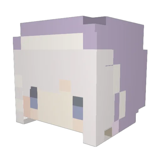 yuki_1017 Minecraft avatar head, 3D render