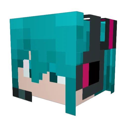 yuki_HUNTER Minecraft avatar head, 3D render